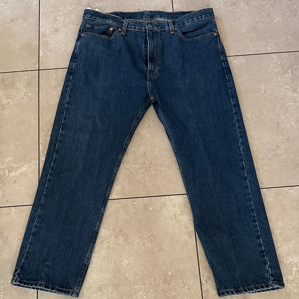 Levi's Dark Blue Straight Jeans